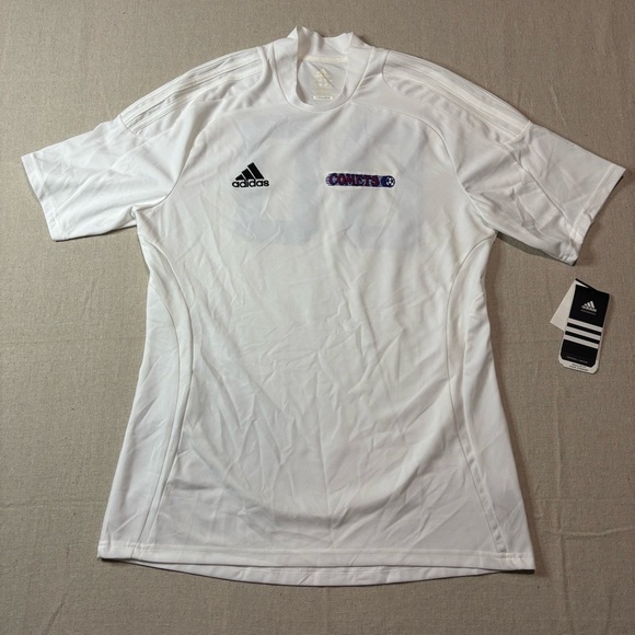 NWT Adidas Toque 13 Mens Jersey Sz Small White Z20266 Short Sleeve Comets Soccer - Picture 1 of 6